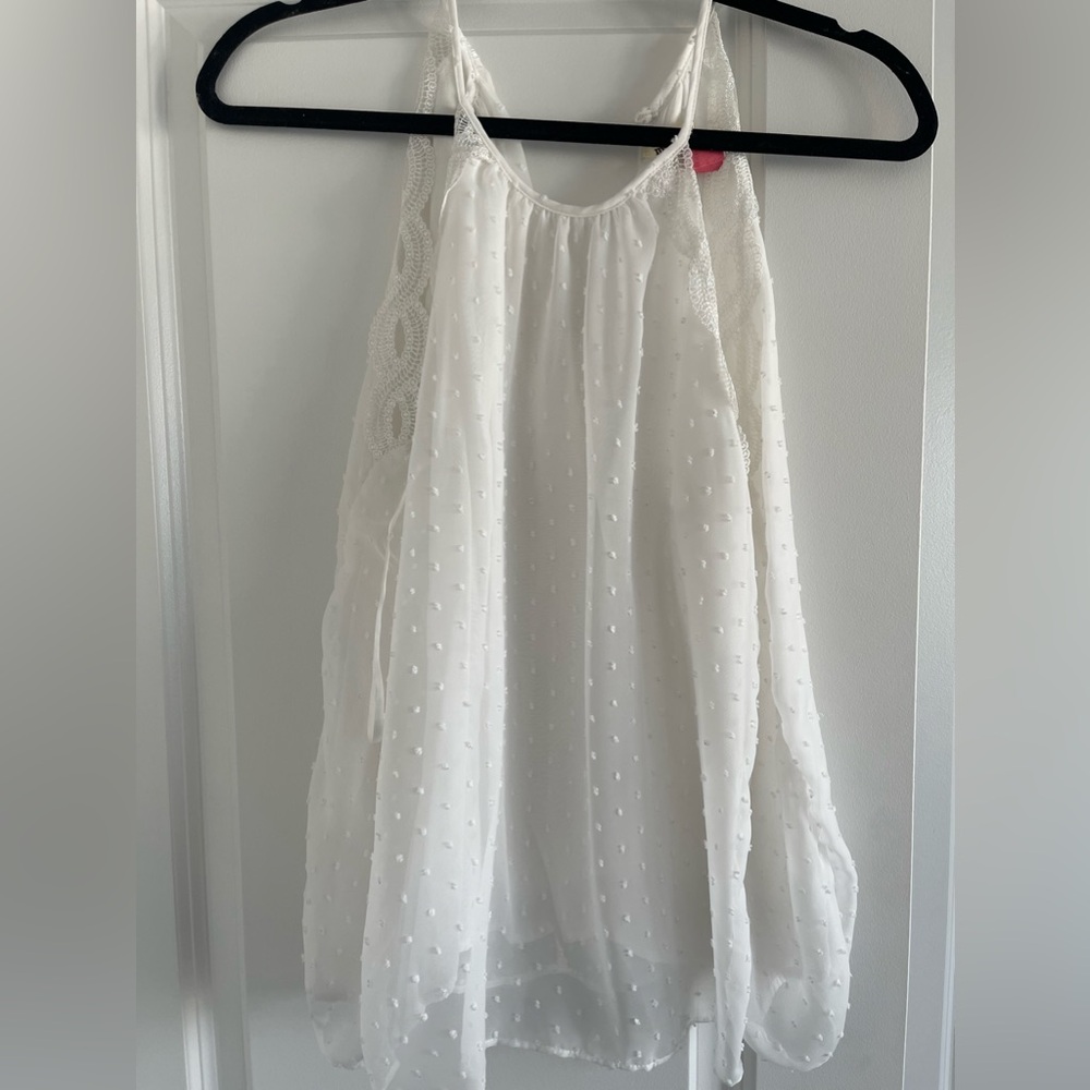 Boutique white tank top
